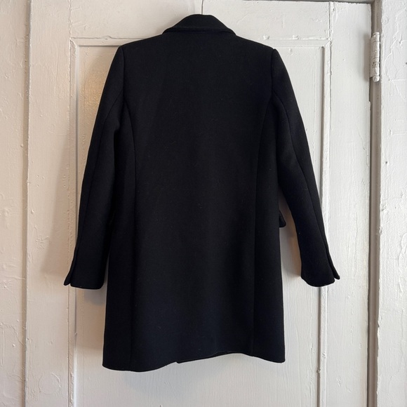 Mango Black Wool Blazer Coat Size Small - Picture 4 of 8